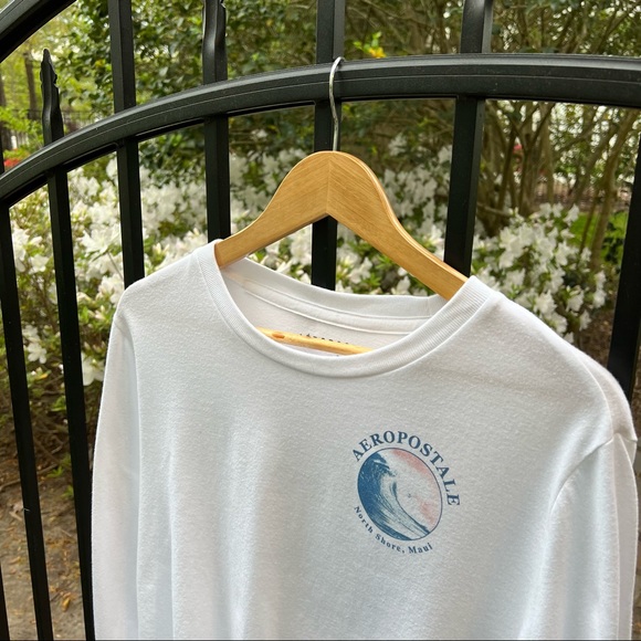 Aeropostale Long Sleeve North Shore Maui Graphic Tee Small Hawaii - Picture 4 of 11